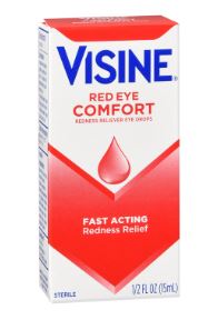 DROPS EYE VISINE RED EYE .5 OZ BOTTLE - Eye Drops